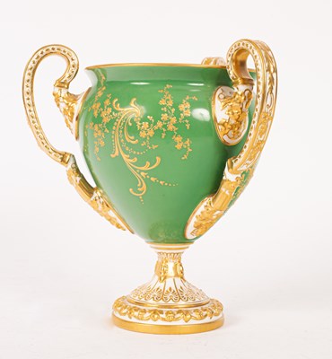 Lot 151 - A Royal Worcester three-handled vase