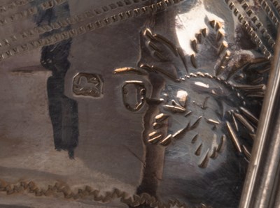 Lot 18 - Two pairs of silver mounted brushes