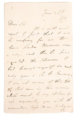 Lot 813 - Byron (George Gordon, Lord) Autograph Letter
