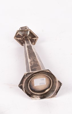 Lot 36 - An Edwardian silver candlestick