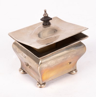 Lot 43 - A silver tea caddy