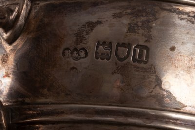 Lot 45 - A silver pedestal basket