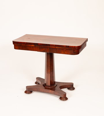 Lot 356 - A Regency rosewood card table