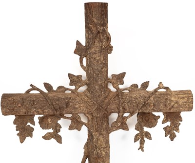Lot 556 - A French cast iron cross