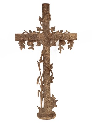 Lot 556 - A French cast iron cross