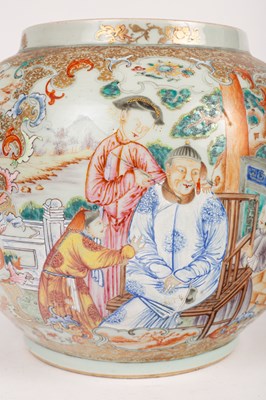 Lot 46 - A Chinese Mandarin palette punch pot and cover
