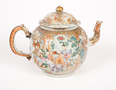 Lot 46 - A Chinese Mandarin palette punch pot and cover