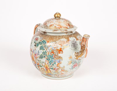 Lot 46 - A Chinese Mandarin palette punch pot and cover