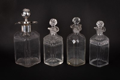 Lot 190 - A square cut glass decanter