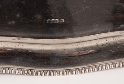 Lot 47 - A silver tray