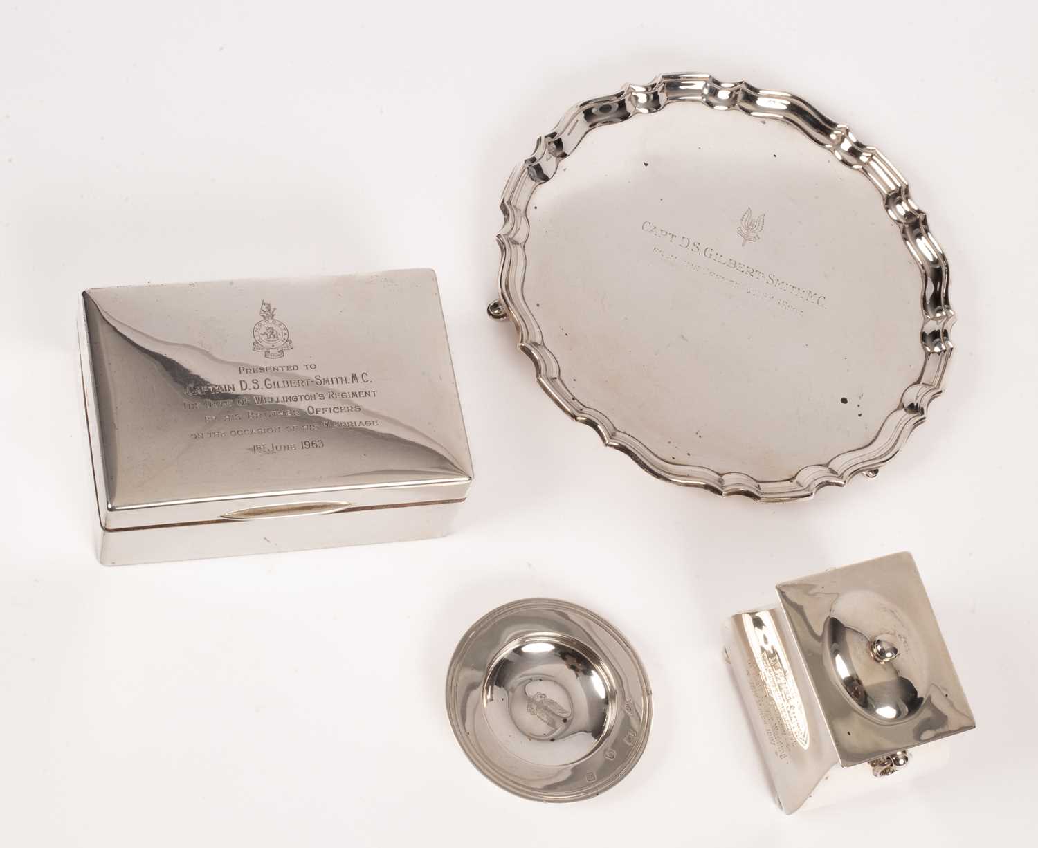 Lot 48 - A silver waiter of SAS interest
