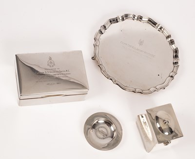 Lot 48 - A silver waiter of SAS interest