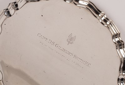 Lot 48 - A silver waiter of SAS interest