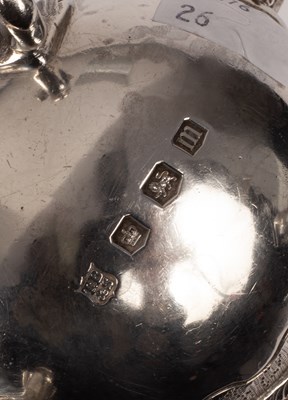 Lot 50 - A pair of unusual silver sauce boats