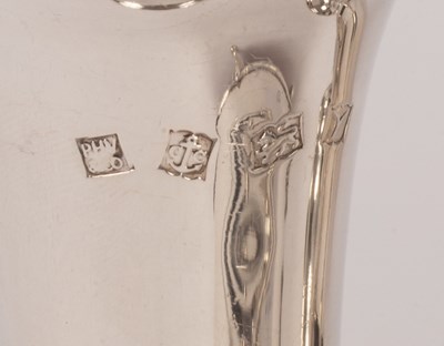 Lot 51 - A pair of silver and silver gilt vases