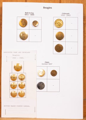 Lot 481 - Beagle pack hunt buttons