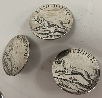 Lot 561 - Seven 18th Century silver buttons