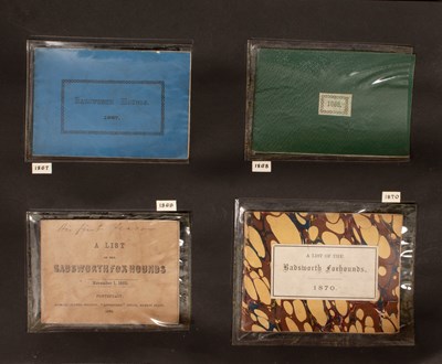 Lot 529 - Lists of Badsworth Hounds
