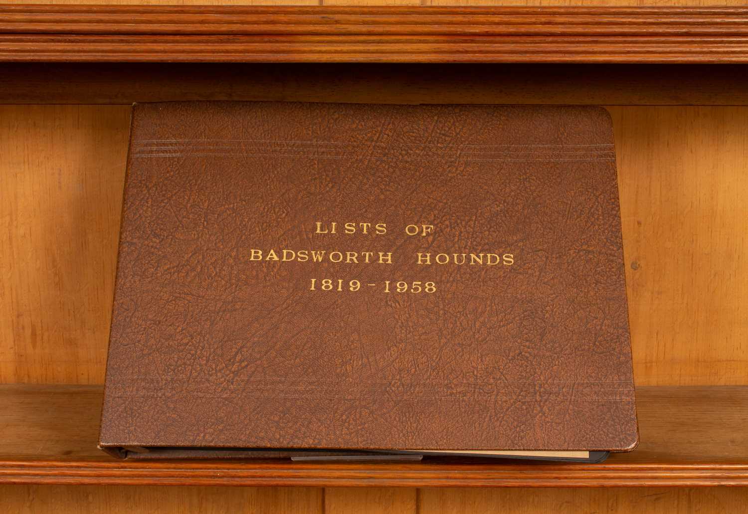 Lot 529 - Lists of Badsworth Hounds