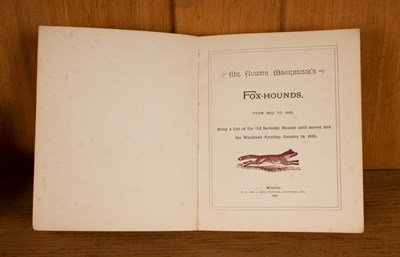 Lot 507 - Mr Austin MacKenzie’s Fox-Hounds