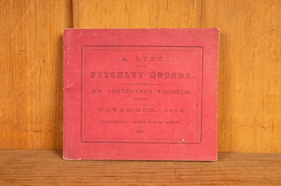 Lot 528 - Lists of hounds