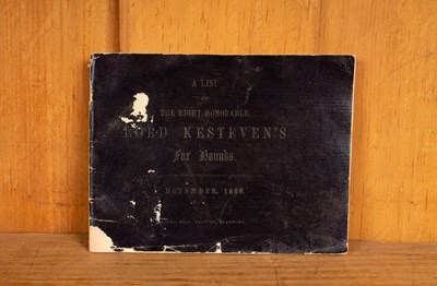 Lot 496 - Lists of hounds