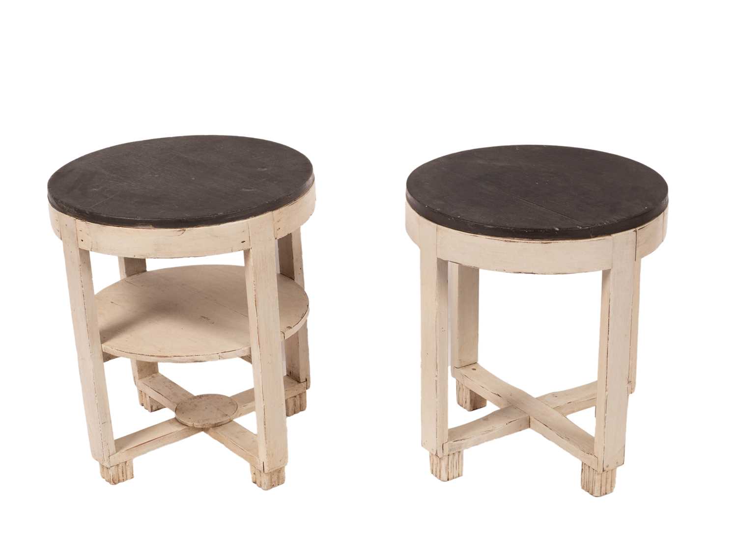 Lot 11 - Two Art Deco style circular tables