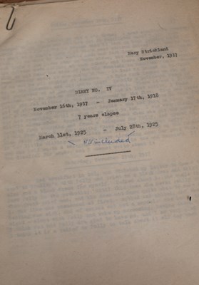 Lot 429 - The Archive of Lady Mary Pamela Madeline Sibell Strickland / Lyon (1895-1991), née Charteris