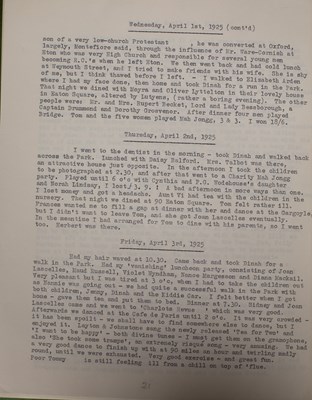 Lot 429 - The Archive of Lady Mary Pamela Madeline Sibell Strickland / Lyon (1895-1991), née Charteris