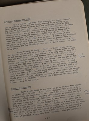 Lot 429 - The Archive of Lady Mary Pamela Madeline Sibell Strickland / Lyon (1895-1991), née Charteris