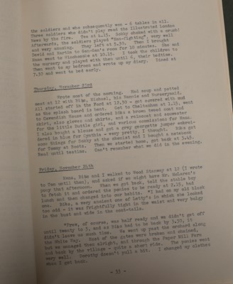 Lot 429 - The Archive of Lady Mary Pamela Madeline Sibell Strickland / Lyon (1895-1991), née Charteris
