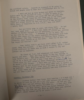 Lot 429 - The Archive of Lady Mary Pamela Madeline Sibell Strickland / Lyon (1895-1991), née Charteris