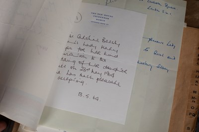 Lot 429 - The Archive of Lady Mary Pamela Madeline Sibell Strickland / Lyon (1895-1991), née Charteris