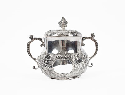 Lot 74 - A Charles II two-handled baluster porringer and cover