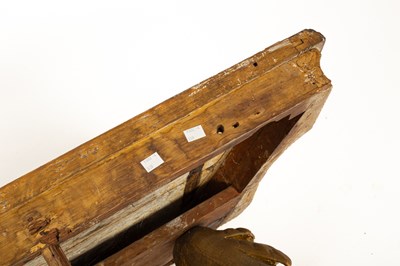 Lot 229 - A George II gilt gesso serpentine eagle console table