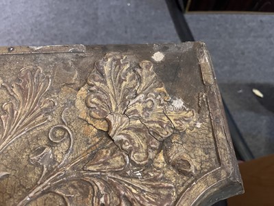 Lot 229 - A George II gilt gesso serpentine eagle console table