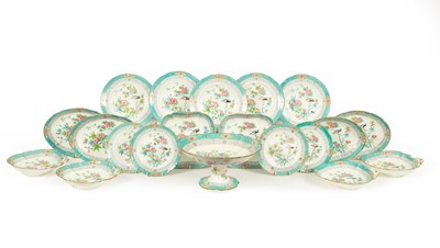 Lot 39 - A Minton & Boyle Felspar Indian Tree pattern part dessert service