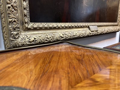 Lot 46 - A French gilt brass mounted kingwood and tulipwood centre table
