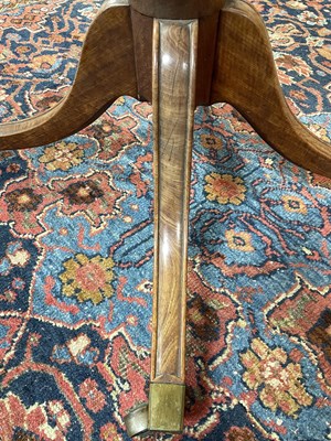 Lot 111 - A late George III rosewood banded exotic specimen wood octagonal breakfast table