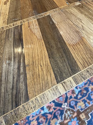 Lot 111 - A late George III rosewood banded exotic specimen wood octagonal breakfast table