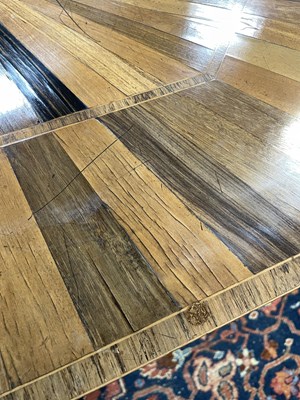 Lot 111 - A late George III rosewood banded exotic specimen wood octagonal breakfast table