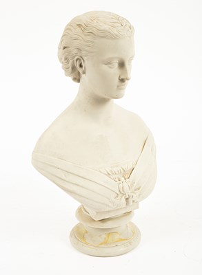 Lot 35 - A Copeland Parian bust of HRH Princess Alexandra