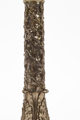 Lot 196 - Royal Interest: A pair of William IV silver candlesticks