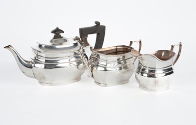 Lot 70 - A three-piece silver tea service