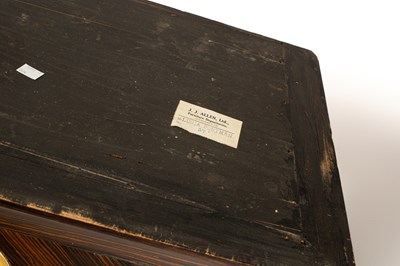 Lot 51 - A pair of Napoleon III calamander pier cabinets