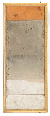 Lot 48 - A George I giltwood triple-plate mirror