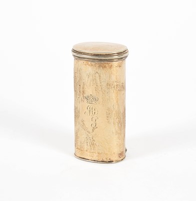 Lot 38 - A George III silver gilt nutmeg grater