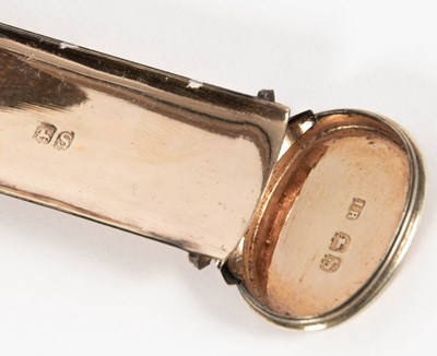 Lot 38 - A George III silver gilt nutmeg grater