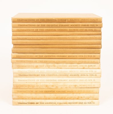 Lot 180 - Transactions of The Oriental Ceramic Society