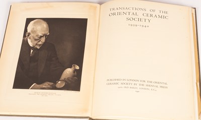 Lot 185 - Transactions of The Oriental Ceramic Society